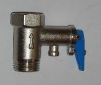 Клапан предохранит. 1/2" (0,8 мПа) синяя ручка